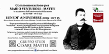 18 Novembre 2019 / Commemorazione per Mario Venturoli-Mattei