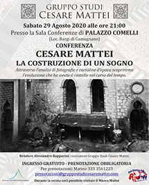 29 Agosto 2020 / Cesare Mattei - La Costruzione di un sogno