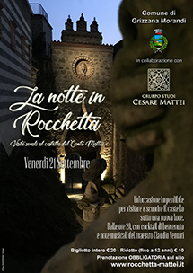 21 Settembre 2018 / La Notte in Rocchetta - Visite serali al Castello del Conte Cesare
